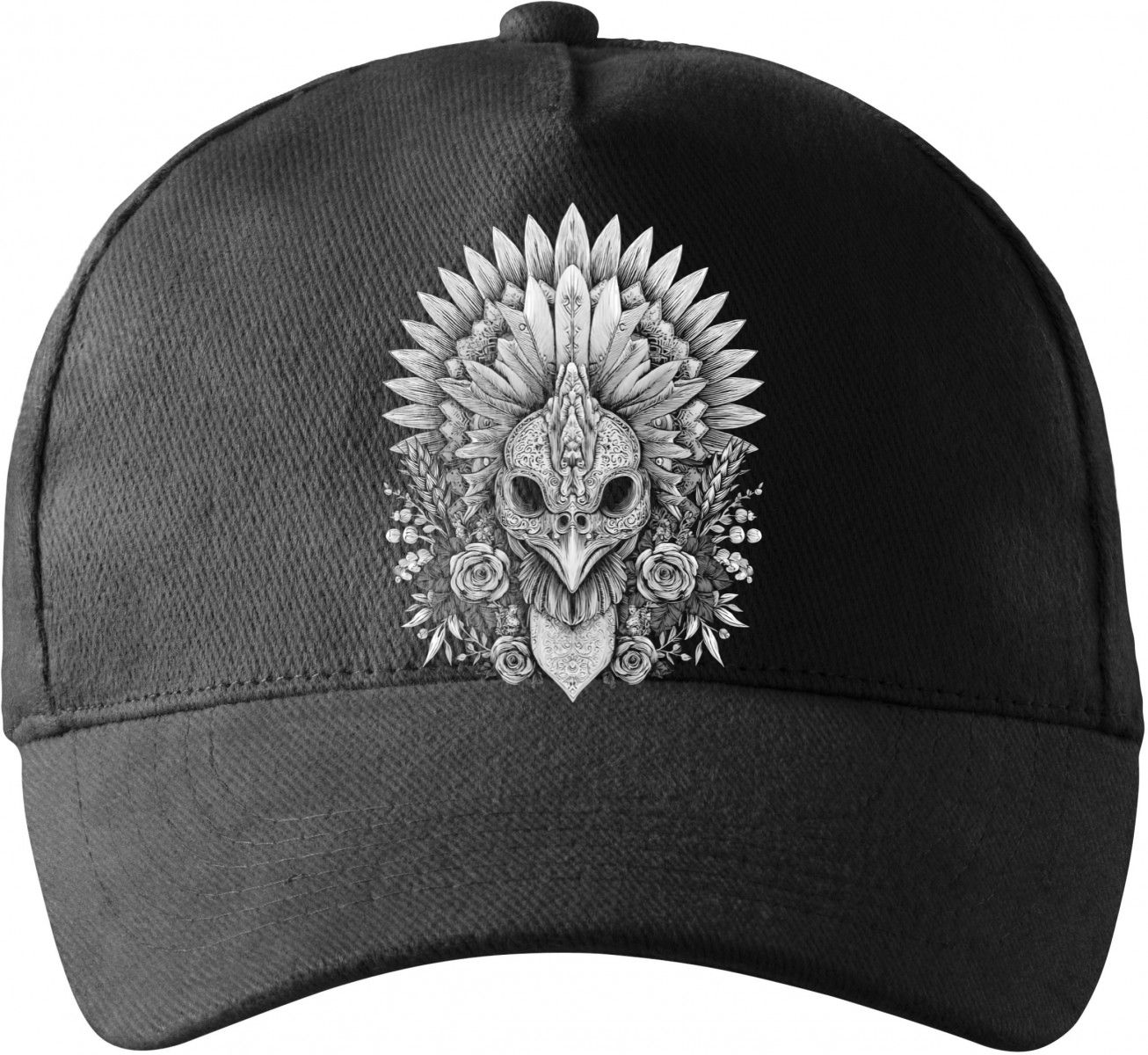 Ptačí šaman, bílý potisk Ptačí šaman, bílý potisk