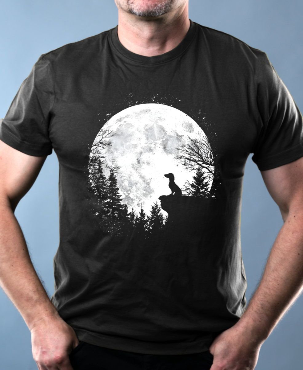 Půlnoční hlídka, jezevčík, bílý potisk Půlnoční hlídka, jezevčík, bílý potisk