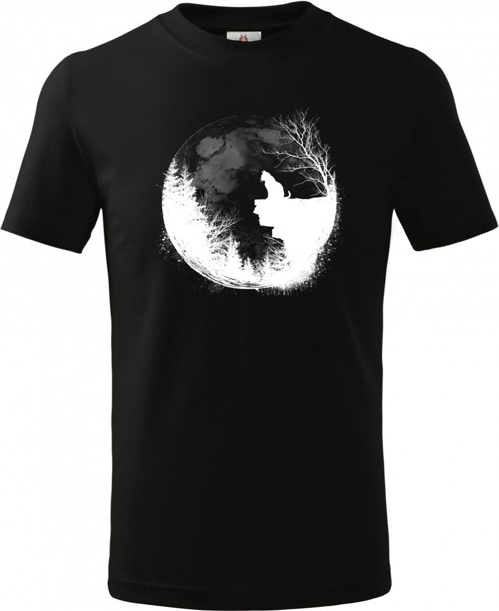 Půlnoční hlídka, kočka, bílý potisk