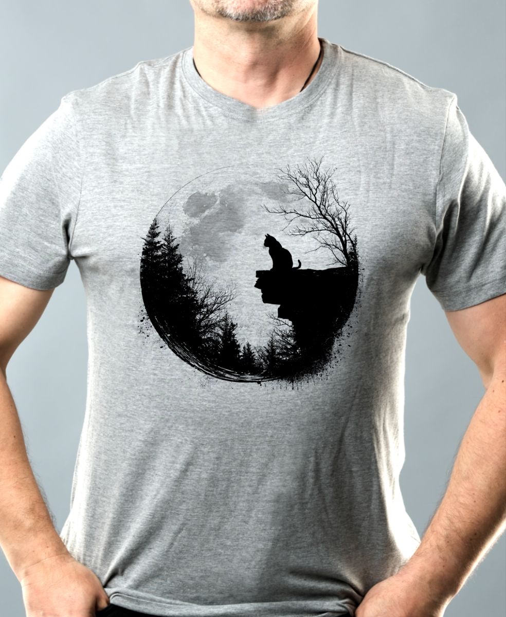 Půlnoční hlídka, kočka, černý potisk Půlnoční hlídka, kočka, černý potisk