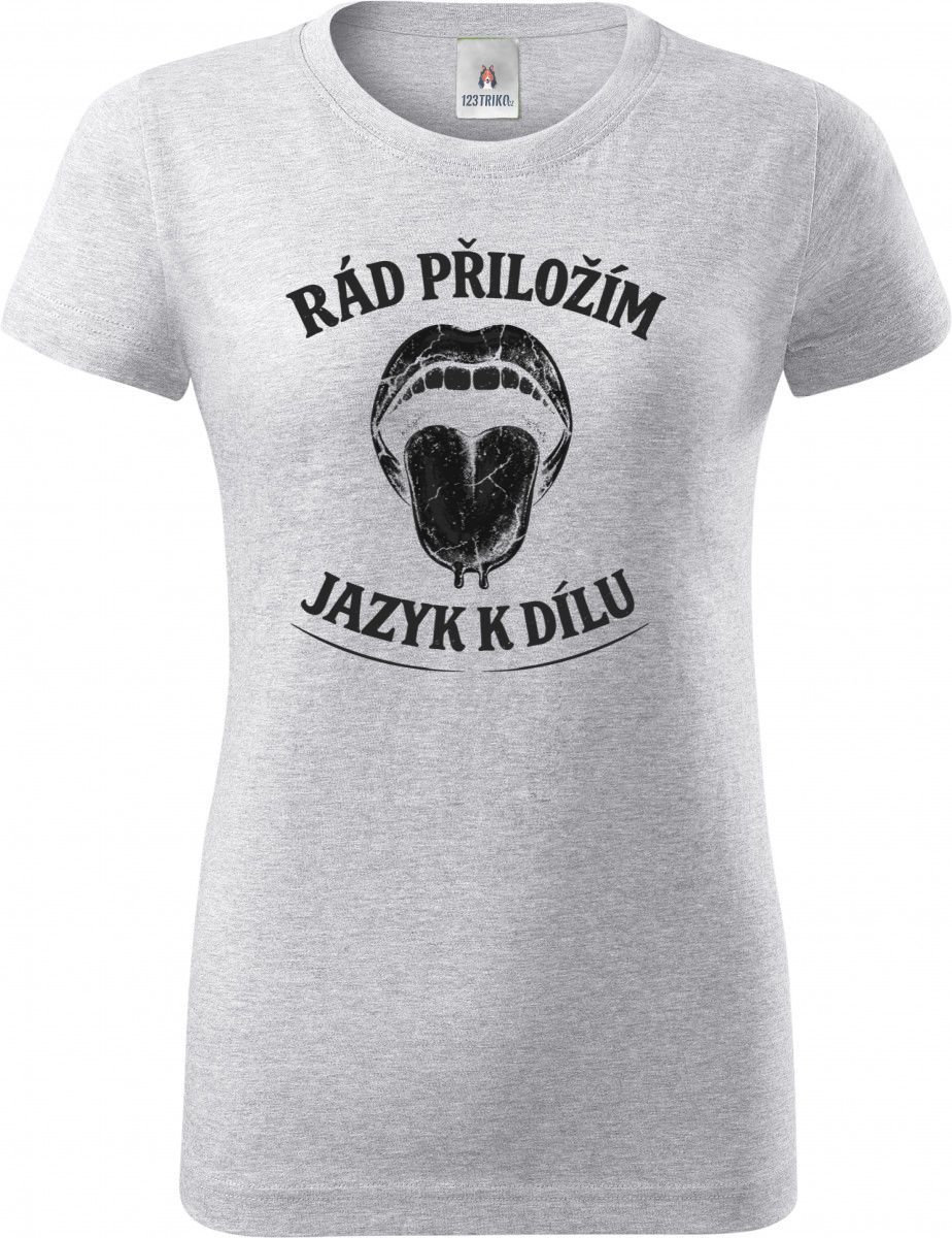 Rád přiložím jazyk k dílu, černý potisk