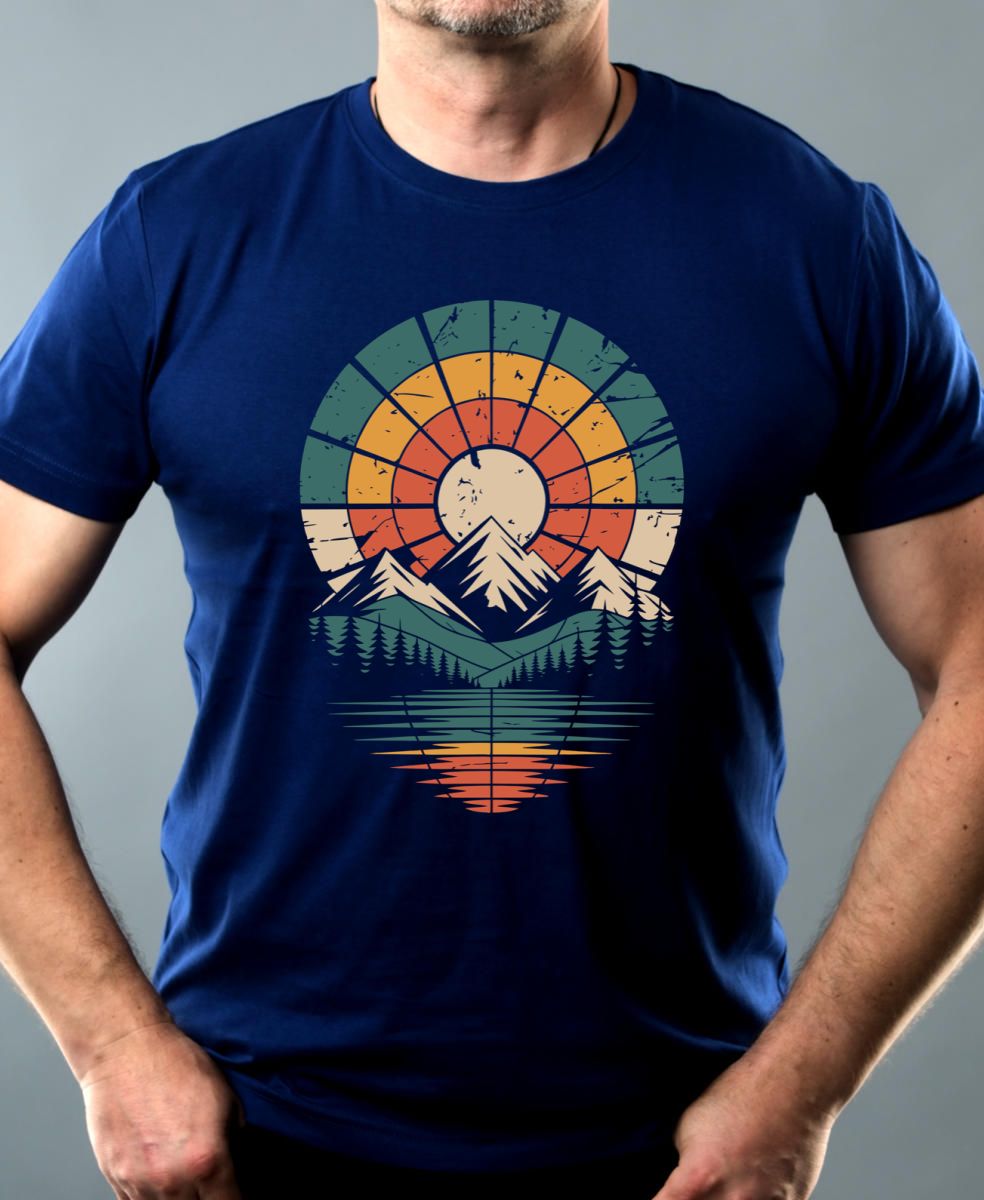 Retro výhled na hory Retro výhled na hory