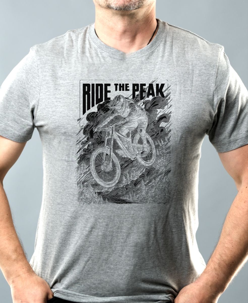 Ride the Peak, černý potisk