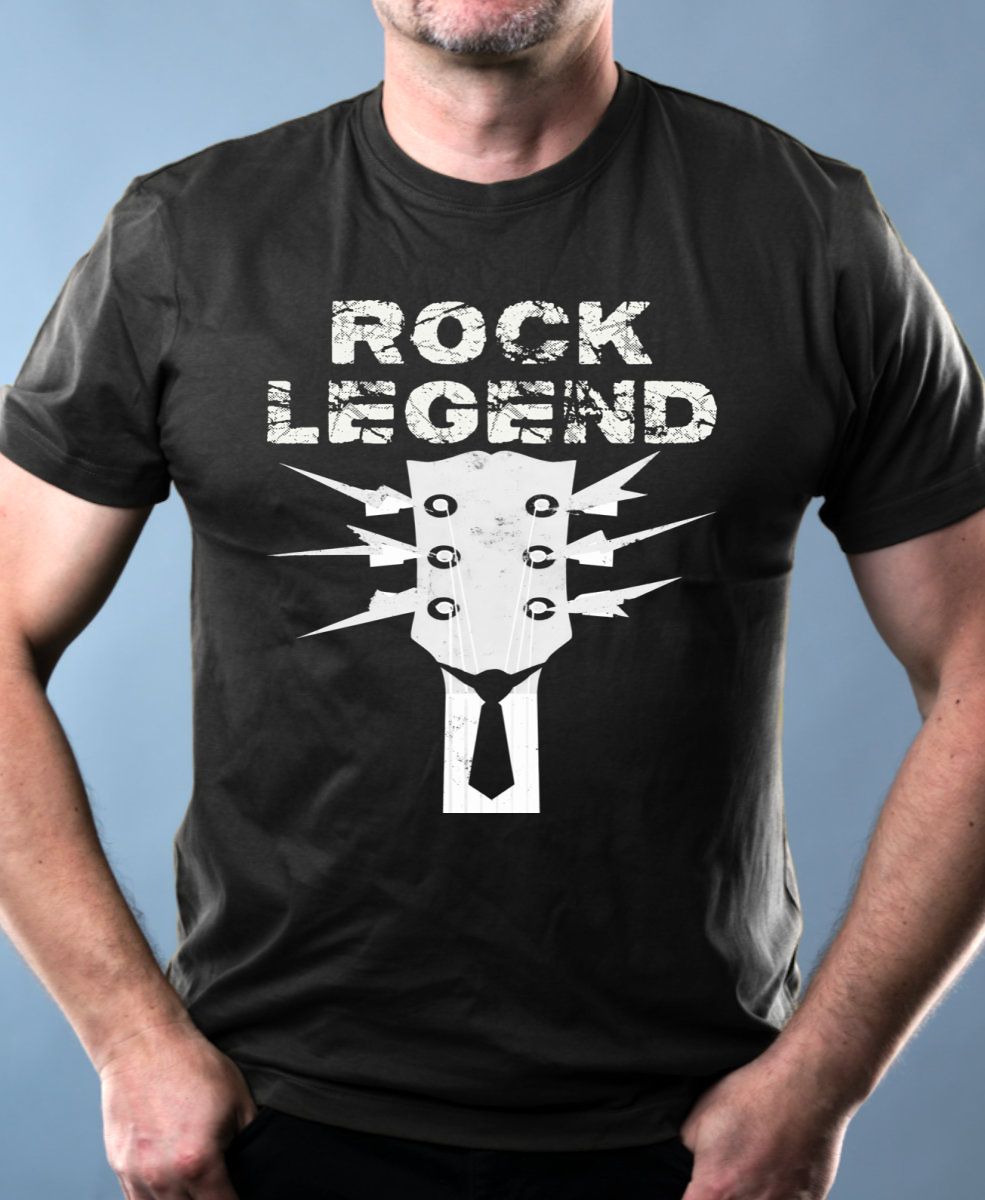 Rock legend, bílý tisk