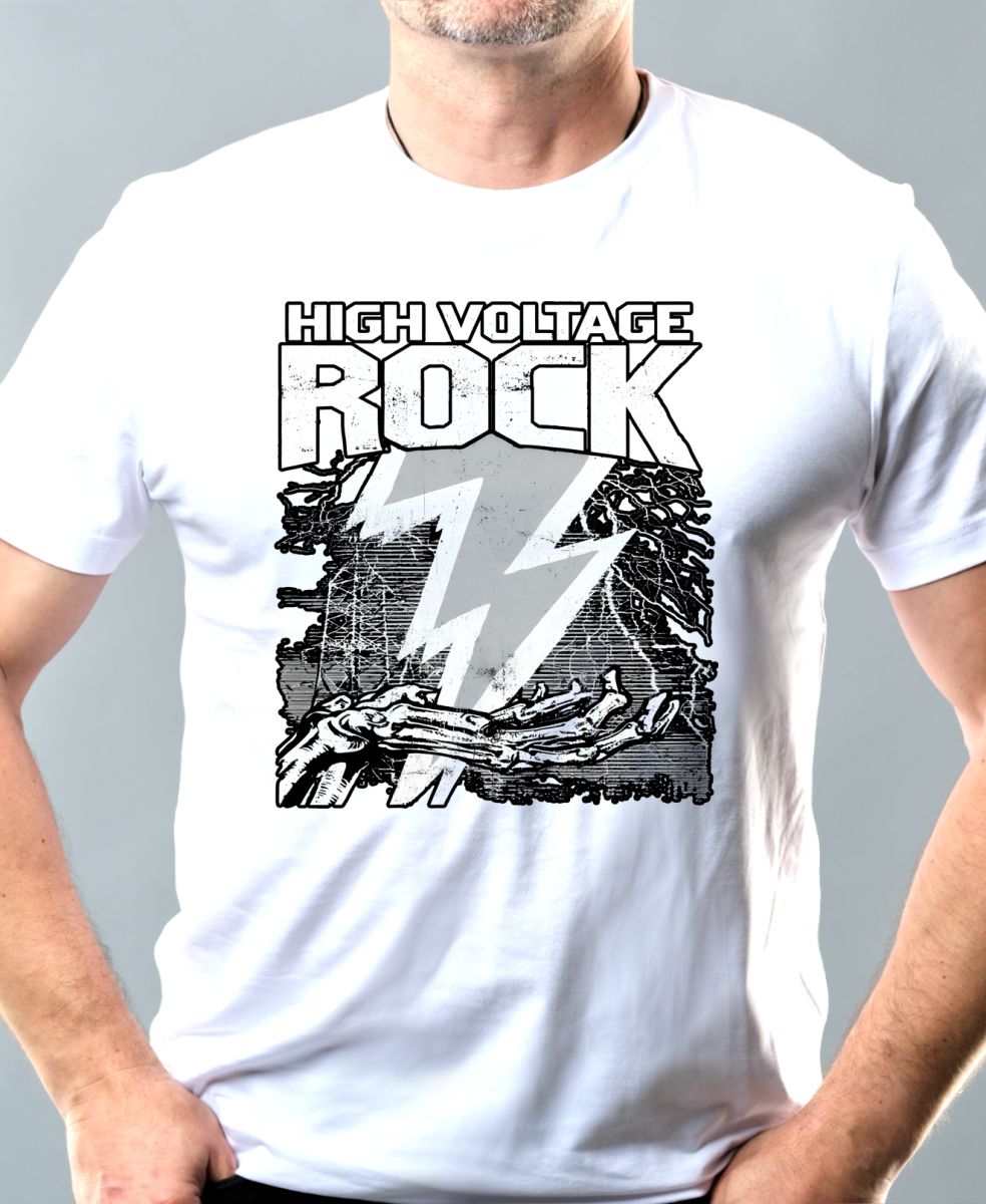 High voltage rock, černý tisk