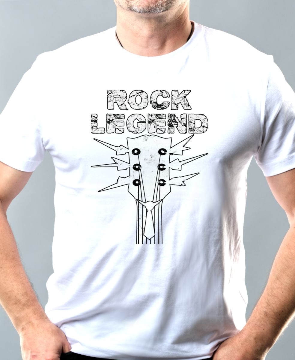 Rock legend, černý tisk