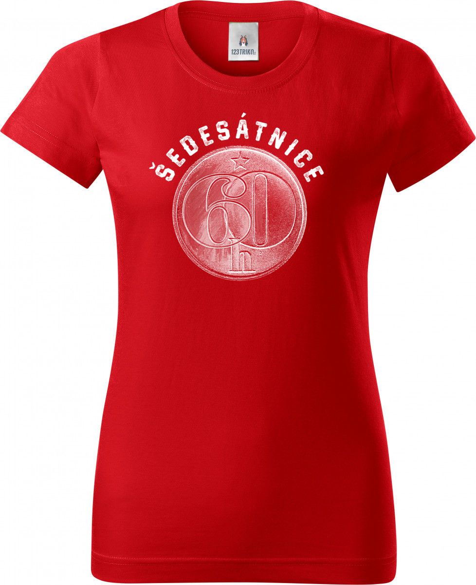 Šedesátnice, bílý tisk, ideální dárek k narozeninám Šedesátnice, bílý tisk, ideální dárek k narozeninám