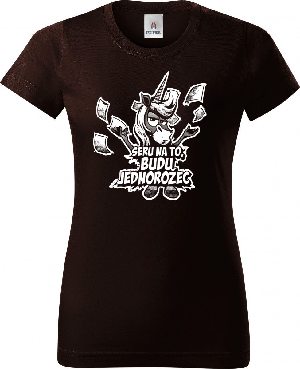 Seru na to, budu jednorožec, V2, bílý potisk