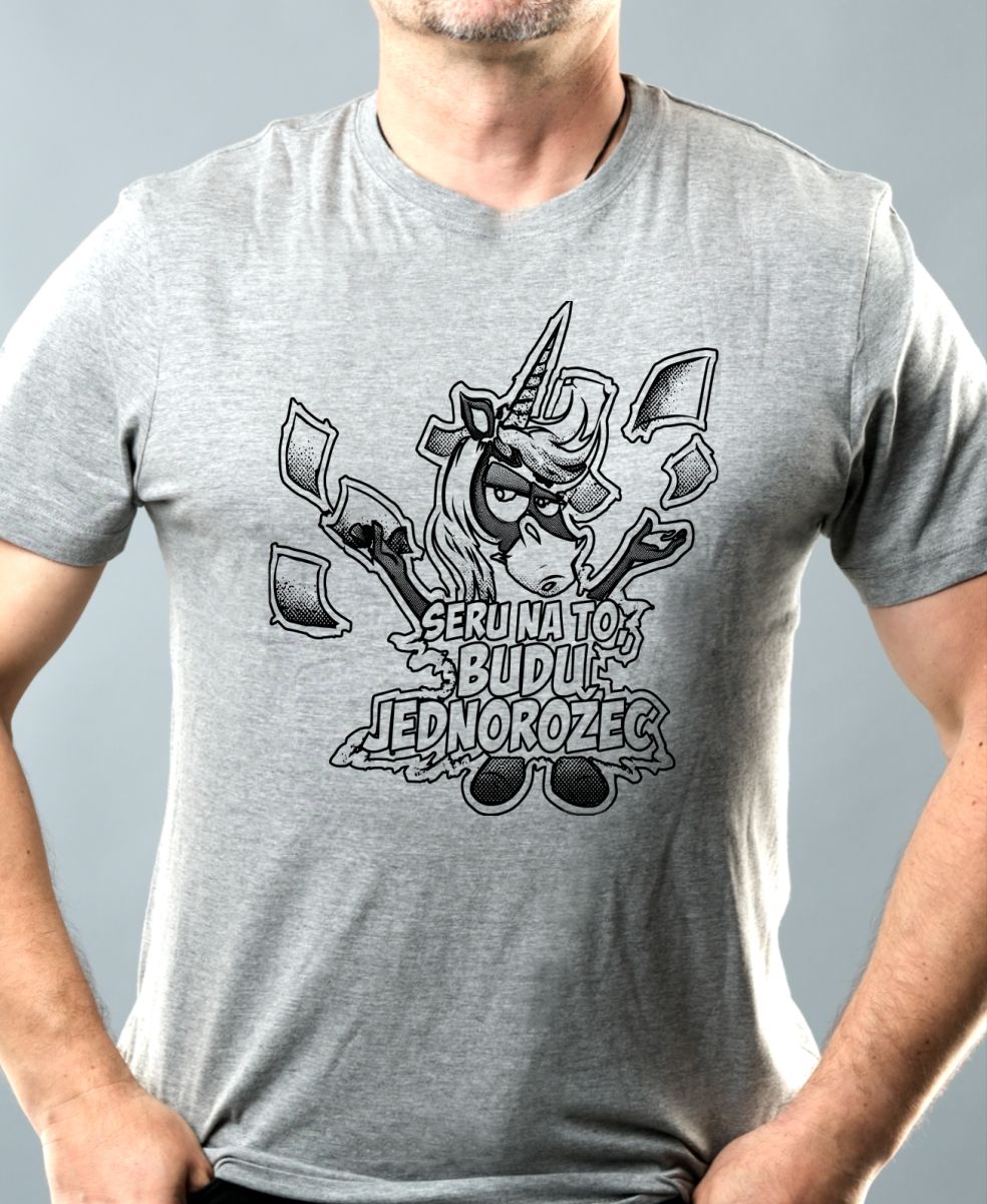 Seru na to, budu jednorožec, V2, černý potisk