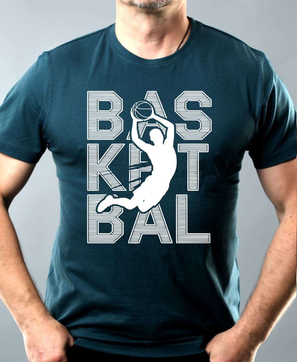 Shadow basketbal, bílý potisk Shadow basketbal, bílý potisk