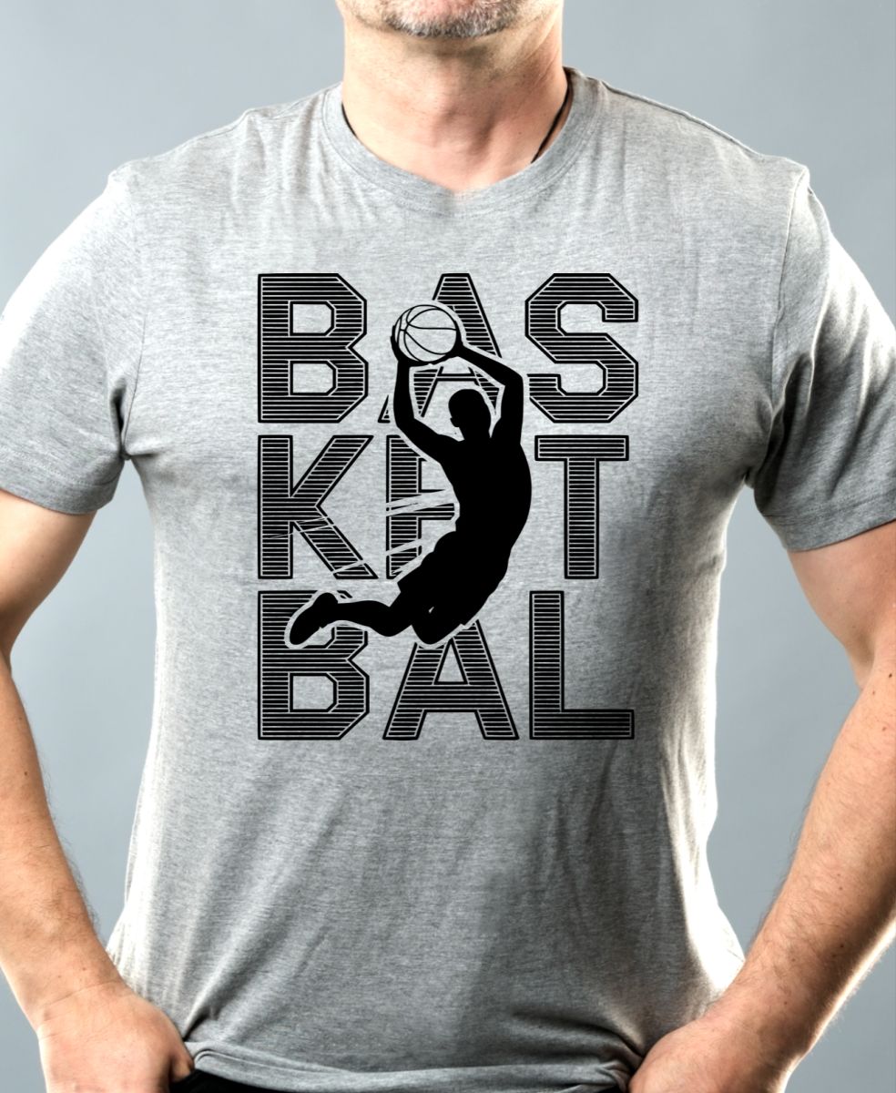 Shadow basketbal, černý potisk Shadow basketbal, černý potisk