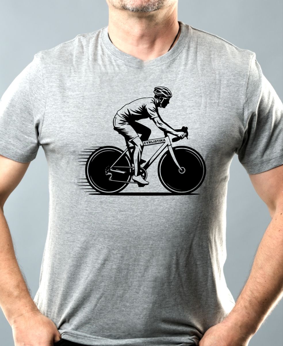 Shadow cyklista, V1, černý potisk