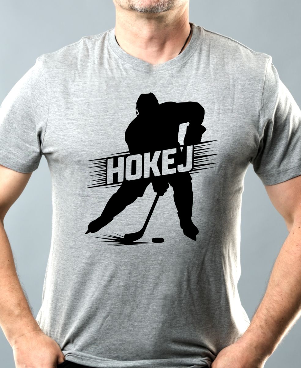 Shadow hokej, černý potisk