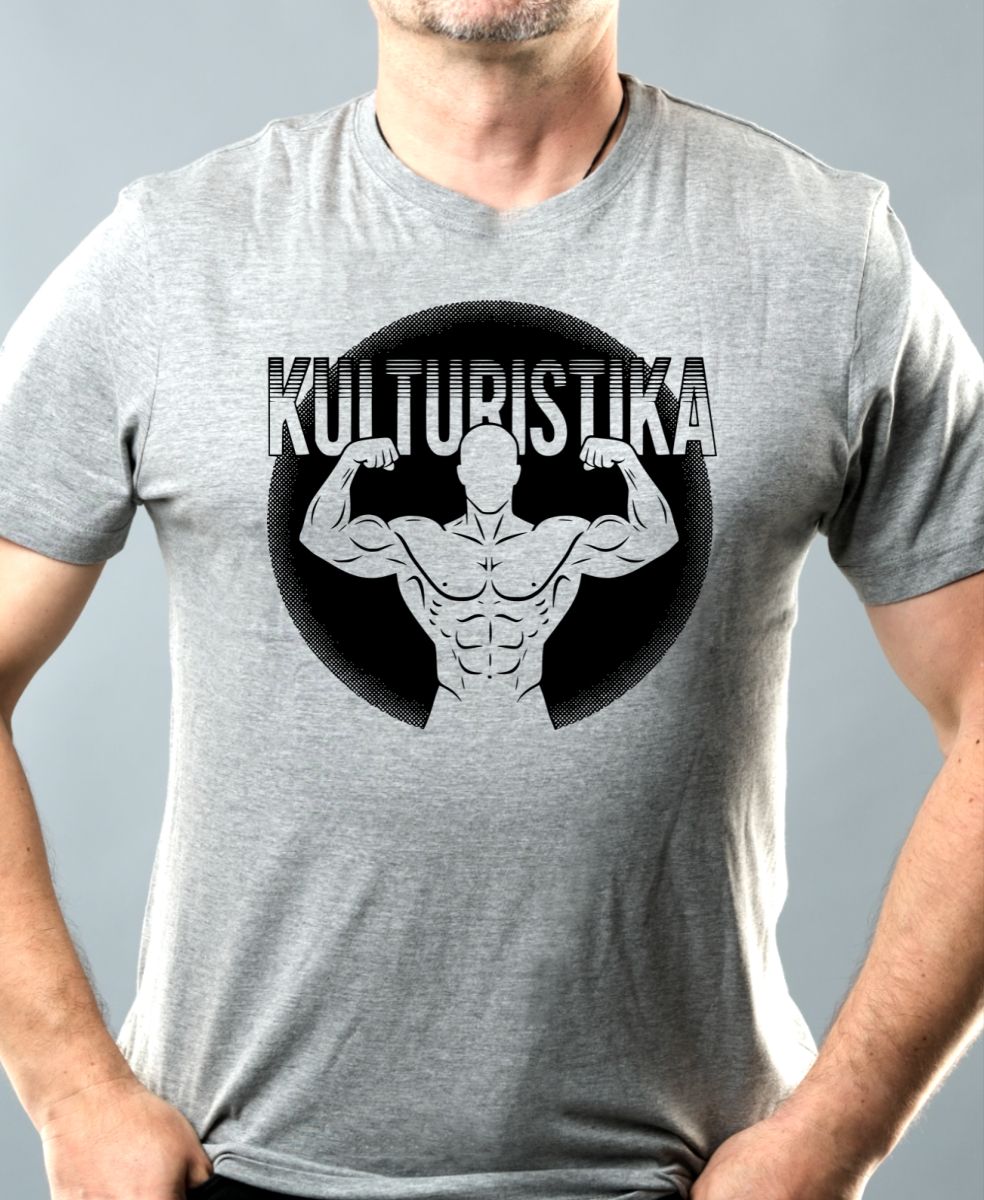 Shadow kulturistika, černý potisk