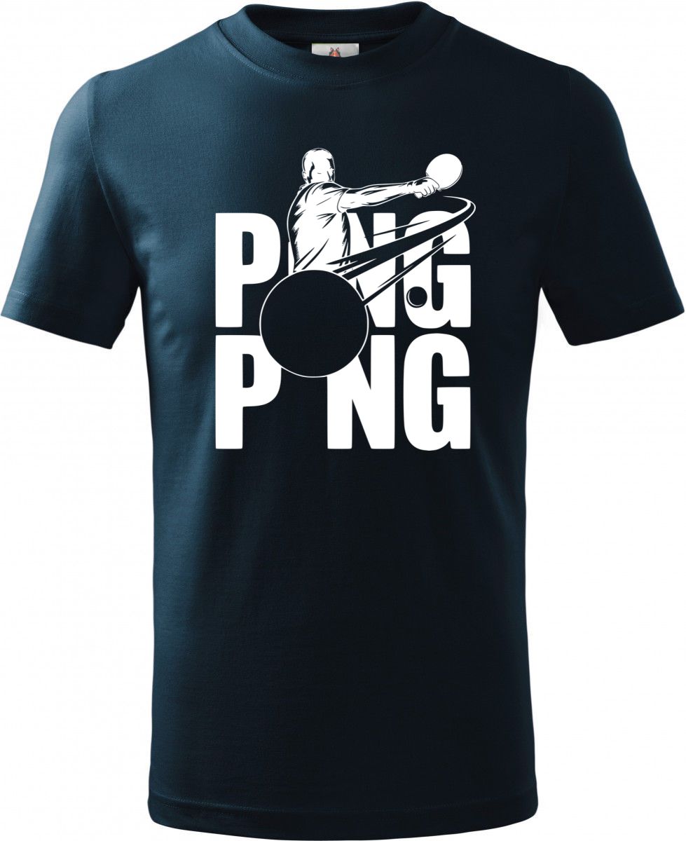 Shadow ping-pong, bílý potisk