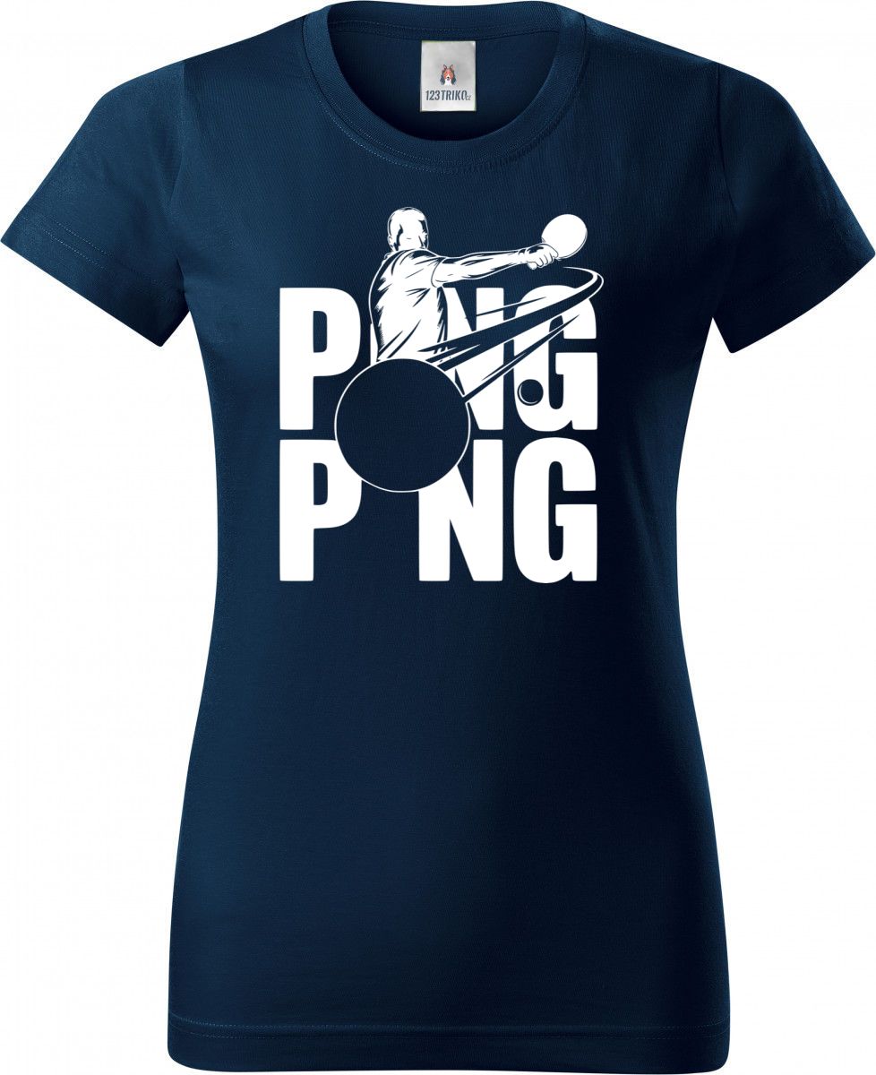 Shadow ping-pong, bílý potisk