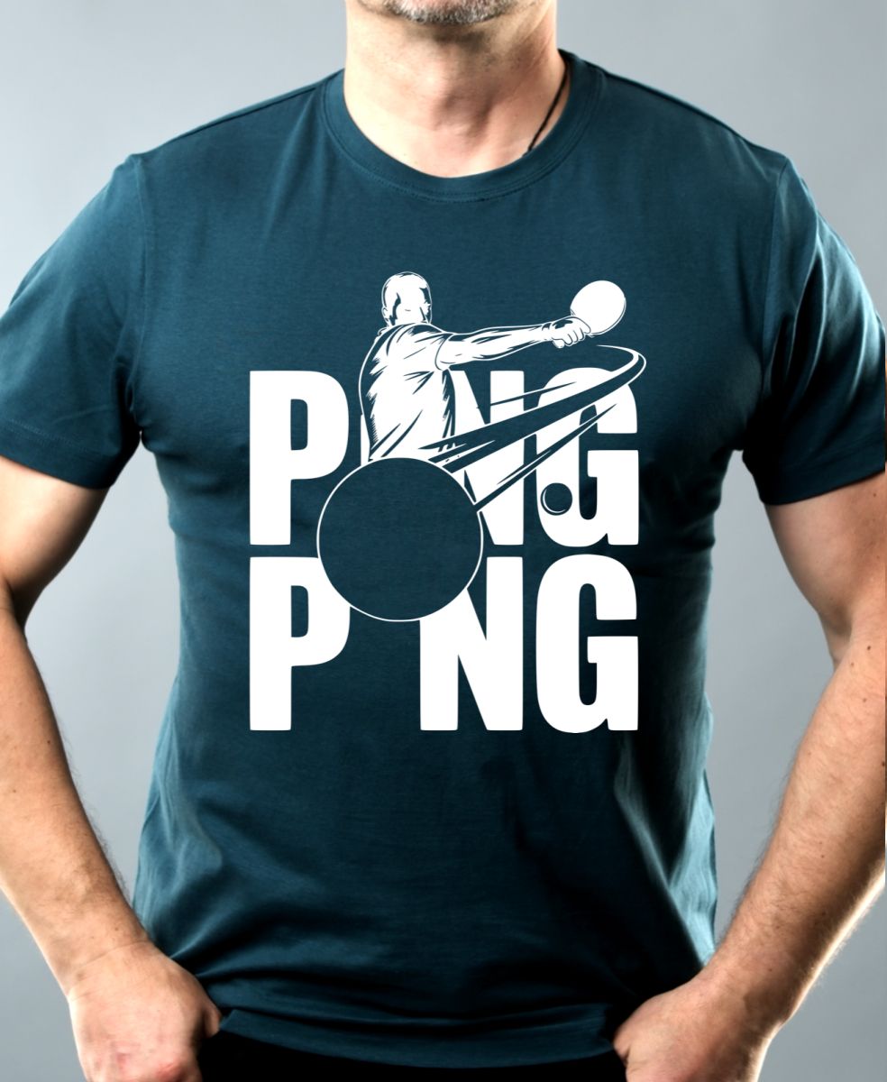 Shadow ping-pong, bílý potisk