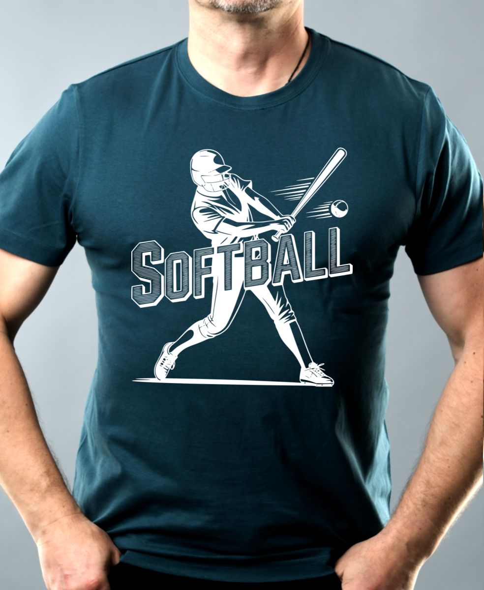 Shadow softball, bílý potisk