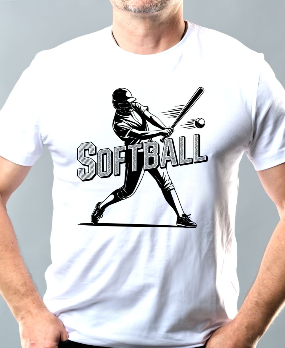 Shadow softball, černý potisk