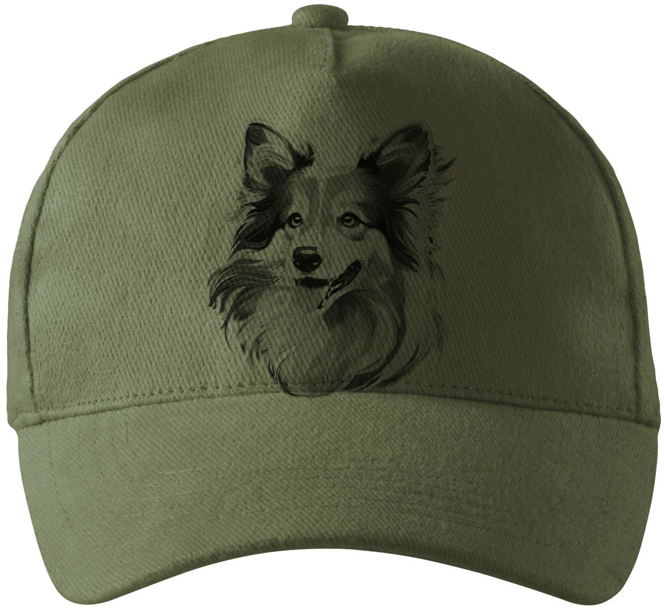 Sheltie, černý tisk