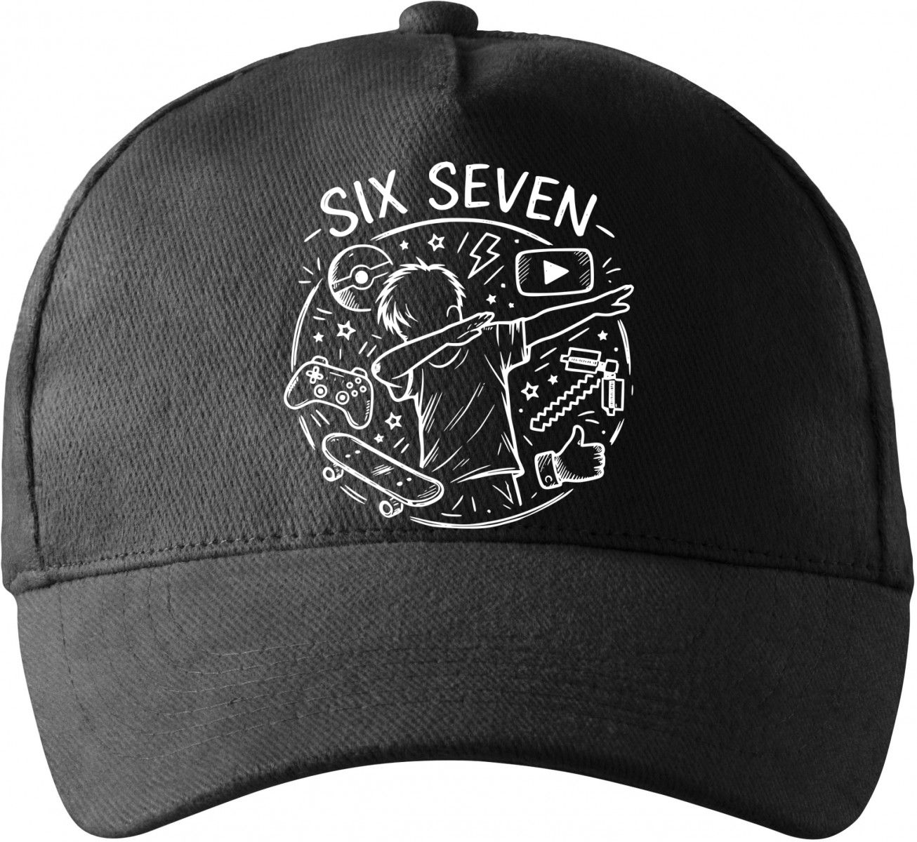 Six Seven, gamer, bílý tisk