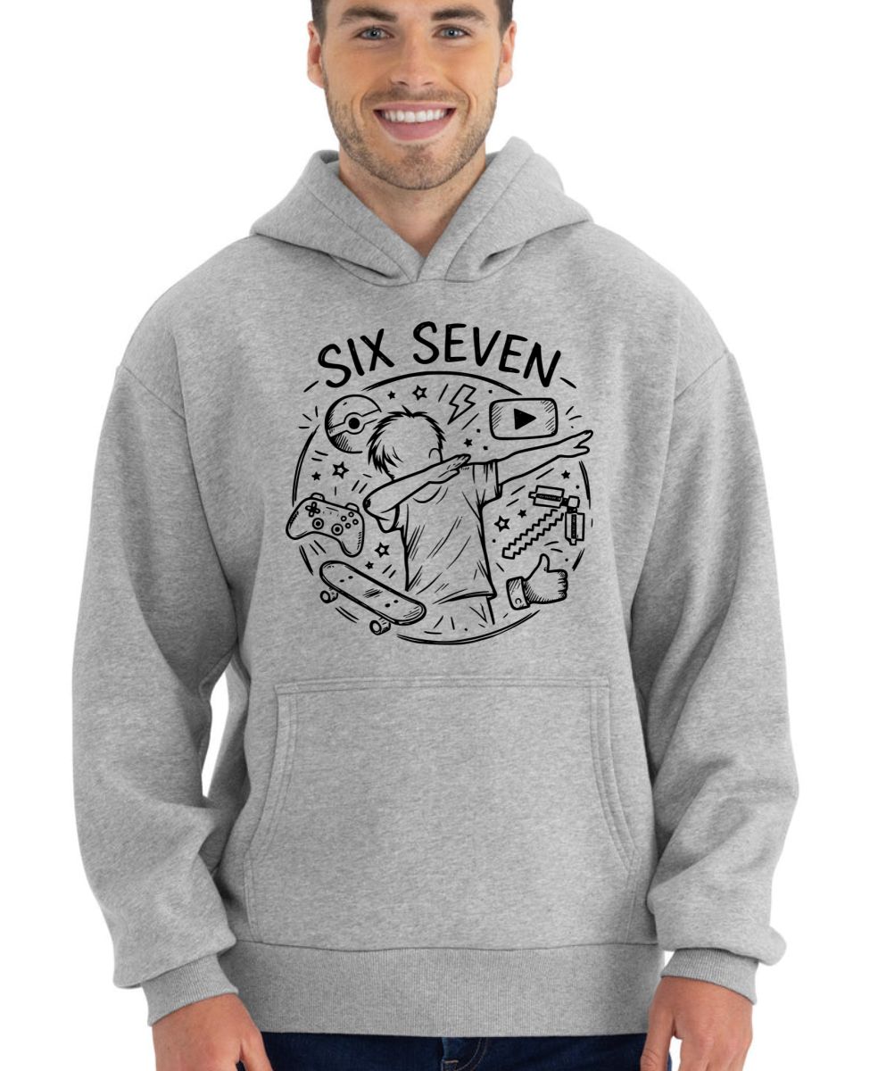 Six Seven, gamer, černý tisk