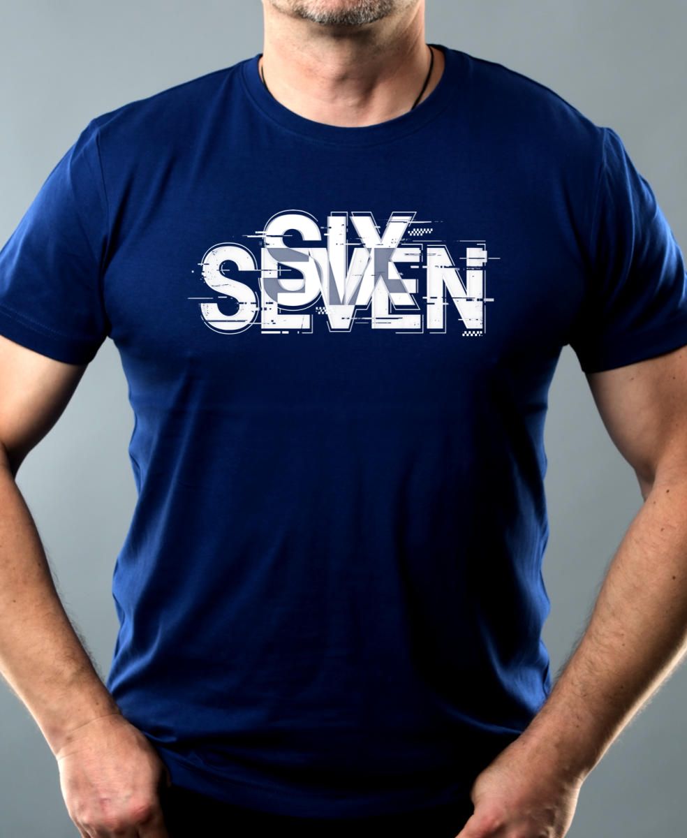 Six seven glitch, bílý tisk