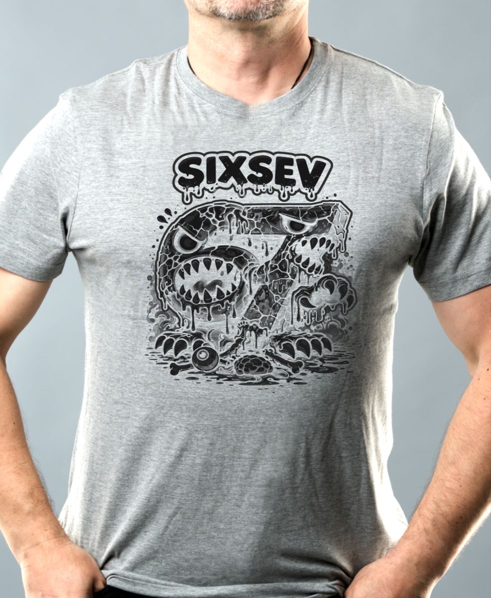 Sixsev horror 67, černý tisk Sixsev horror 67, černý tisk