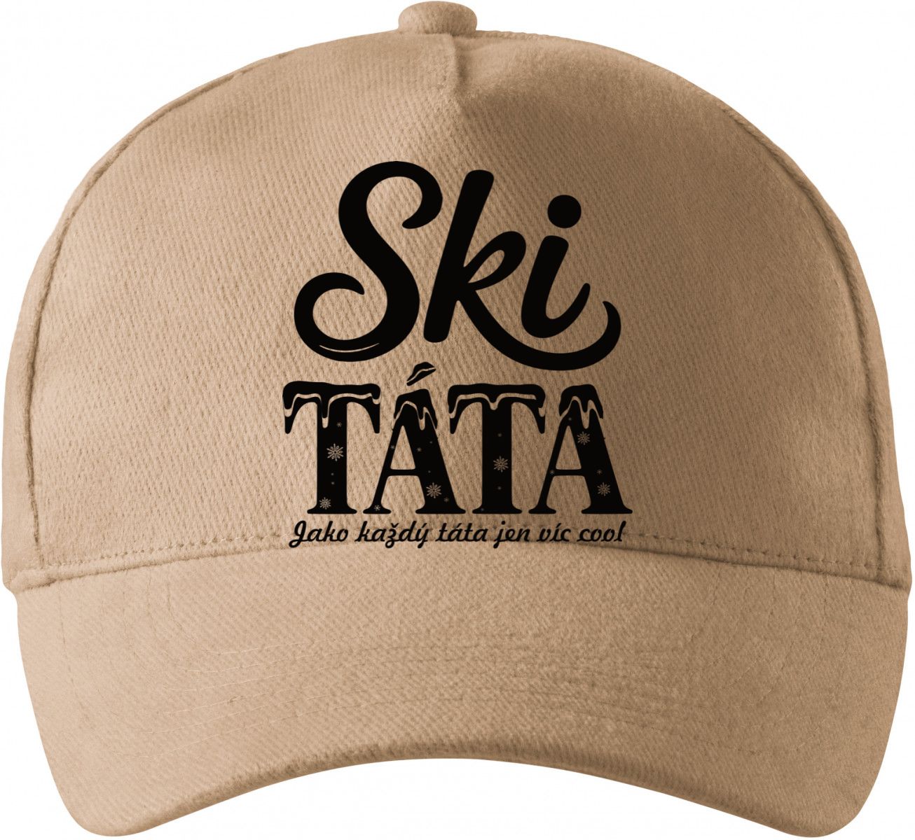 Ski táta.Jako každý táta jen víc cool, černý tisk Ski táta.Jako každý táta jen víc cool, černý tisk