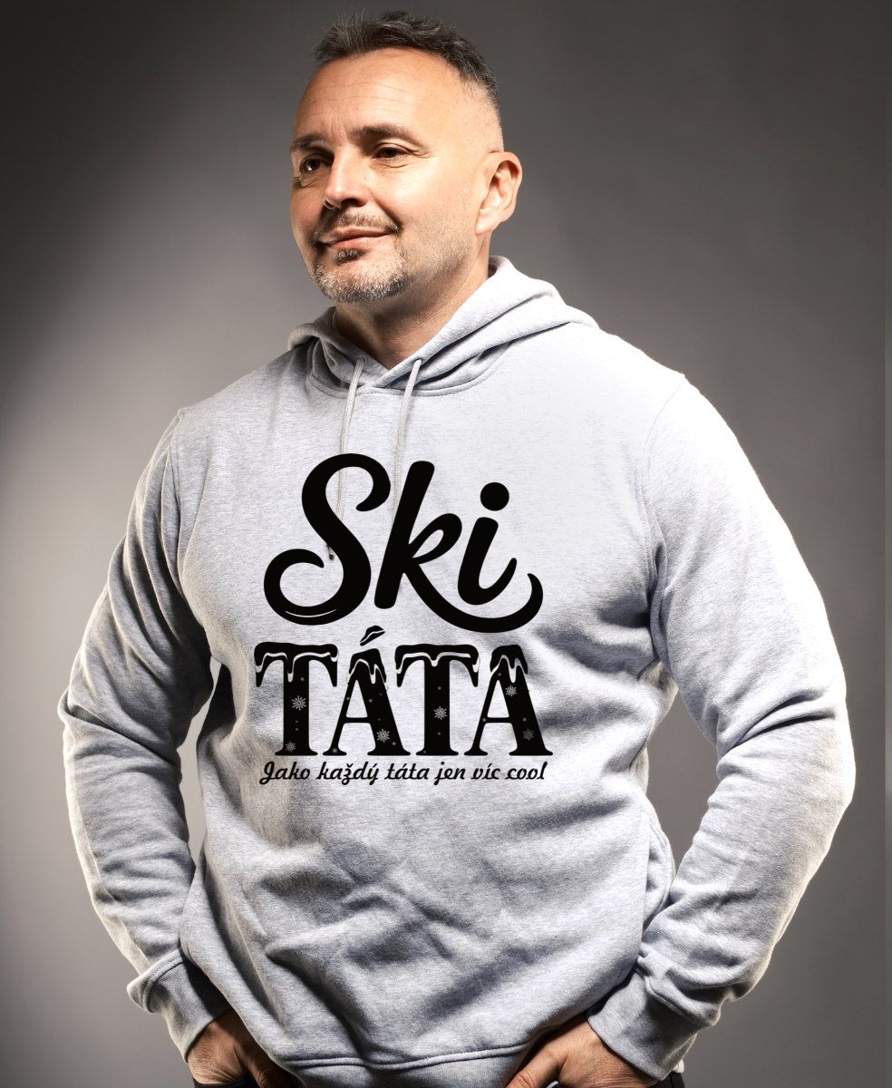 Ski táta.Jako každý táta jen víc cool, černý tisk