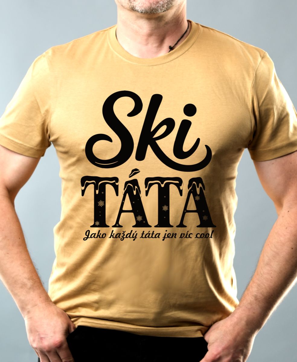 Ski táta.Jako každý táta jen víc cool, černý tisk