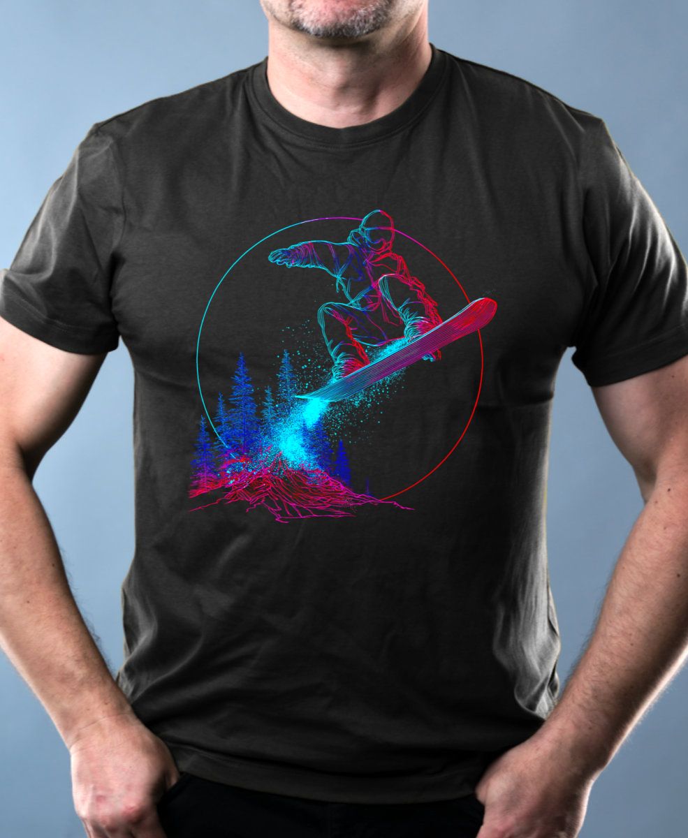 Snowboardista-neon. V2