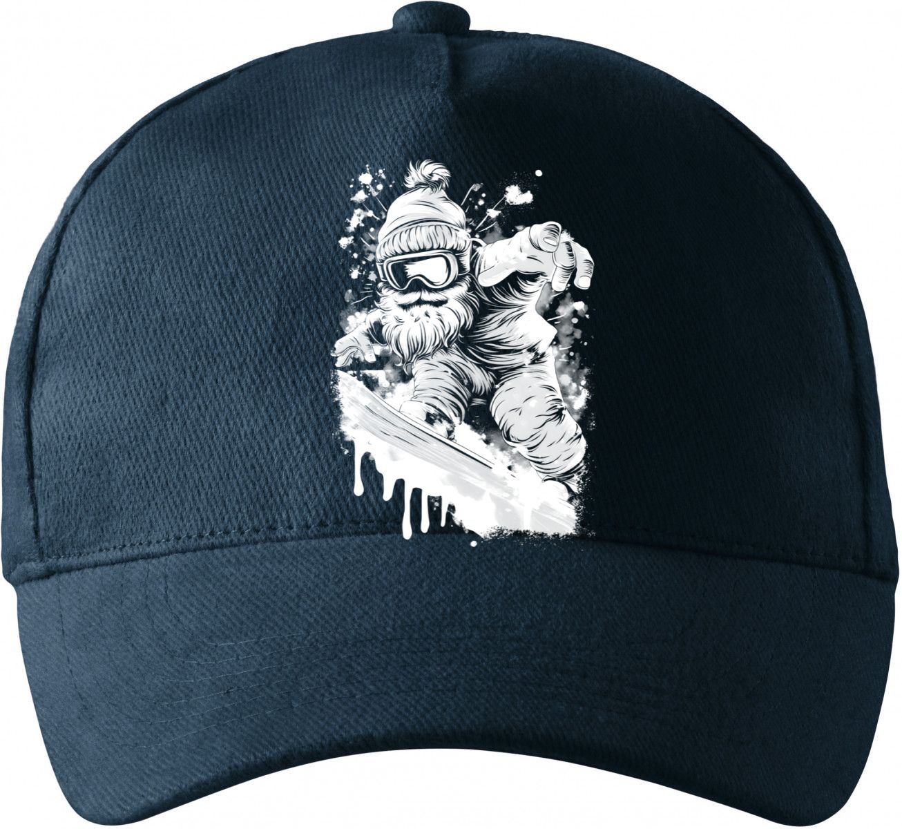 Snowboardový Mrazík, bílý tisk