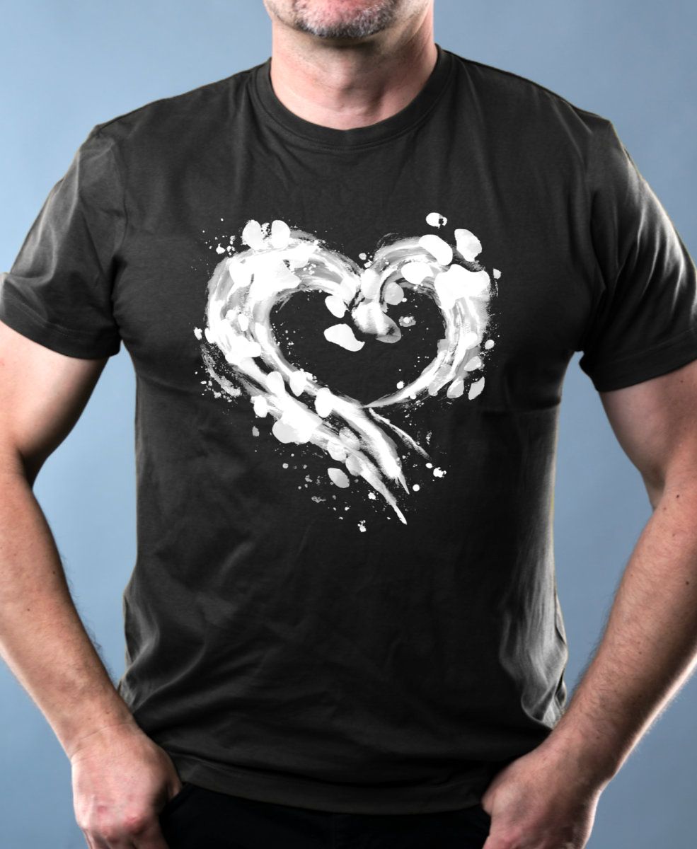 Srdce z tlapek, V2, bílý potisk