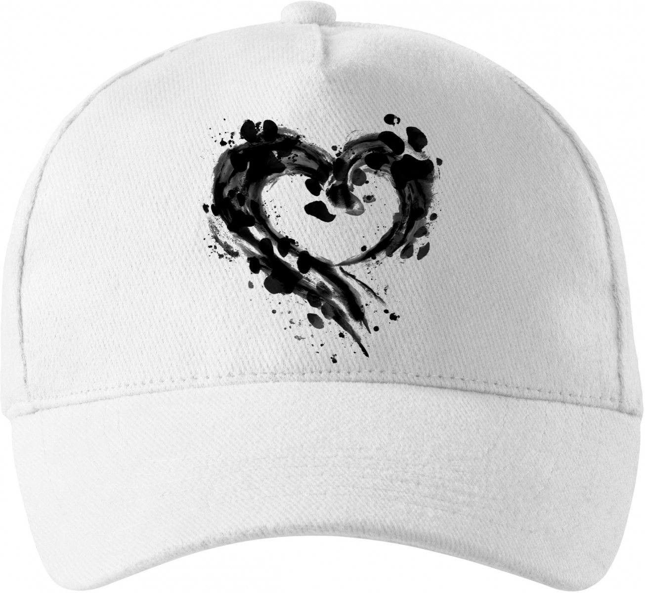 Srdce z tlapek, V2, černý potisk