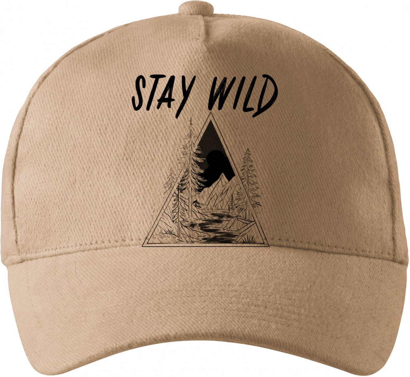 Stay Wild, V2, černý potisk
