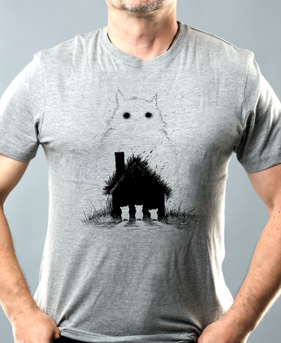 Strašidelná pohádka Tři prasátka, V1, černý tisk Strašidelná pohádka Tři prasátka, V1, černý tisk