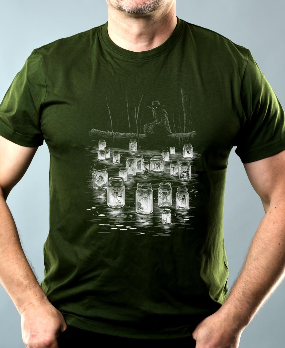 Strašidelná pohádka Vodník, bílý tisk