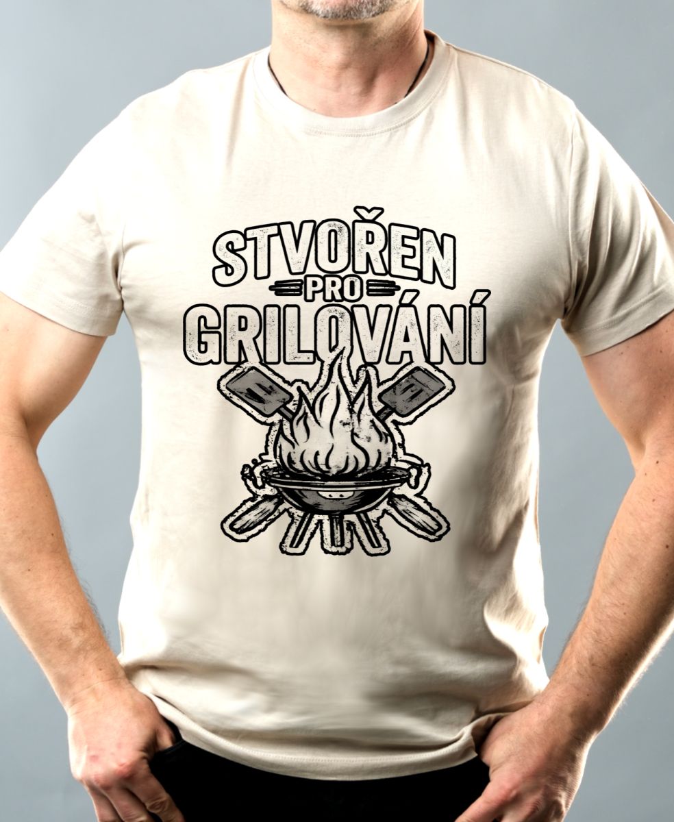 Stvořen pro grilování, V1, černý tisk