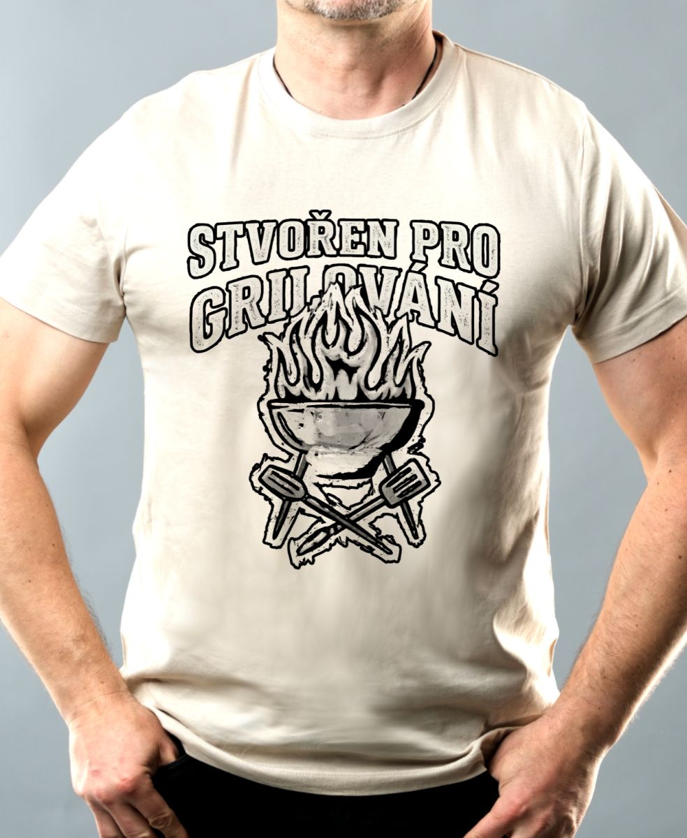 Stvořen pro grilování, V2, černý tisk