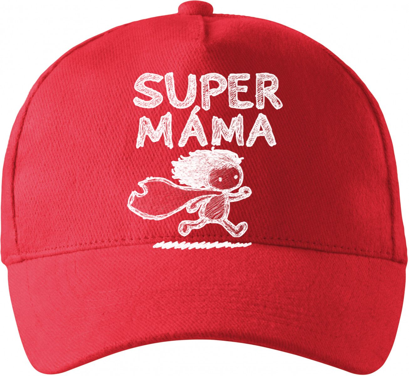 Super máma, bílý potisk