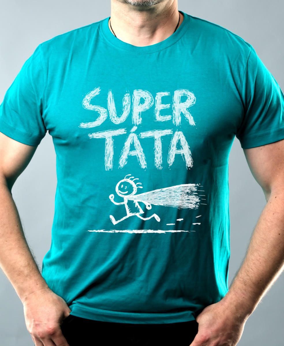 Super táta, bílý potisk