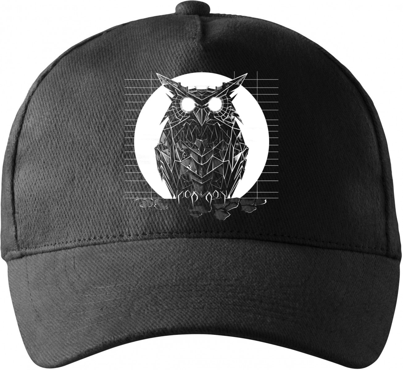 Synthwave sova, bílý potisk