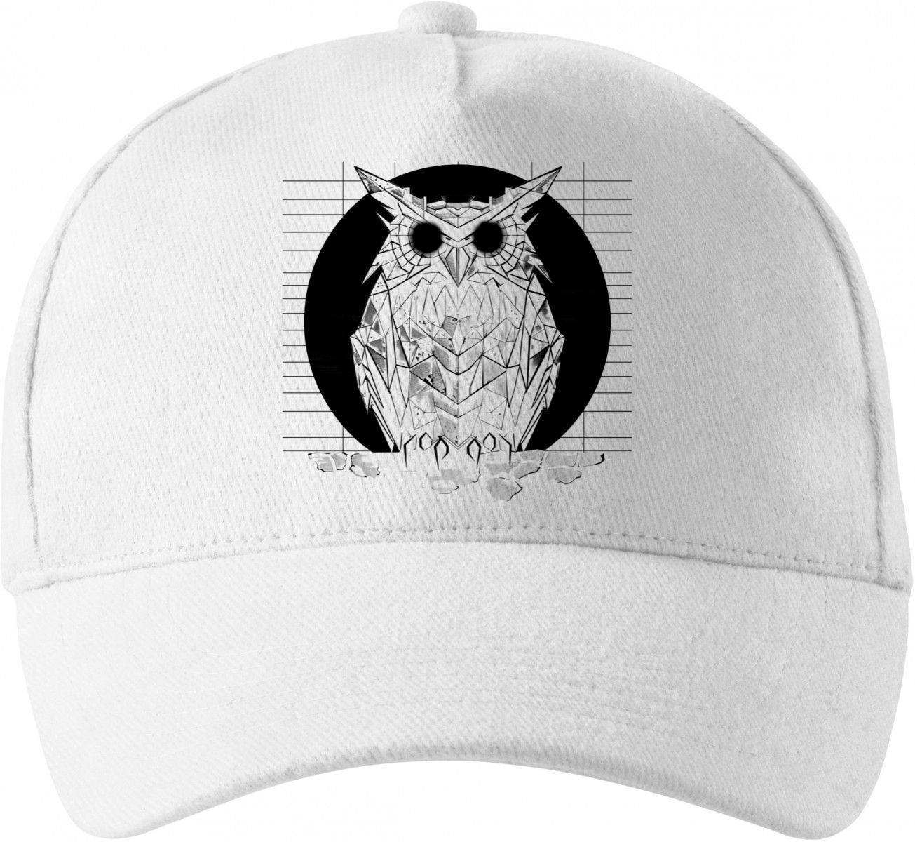 Synthwave sova, černý potisk