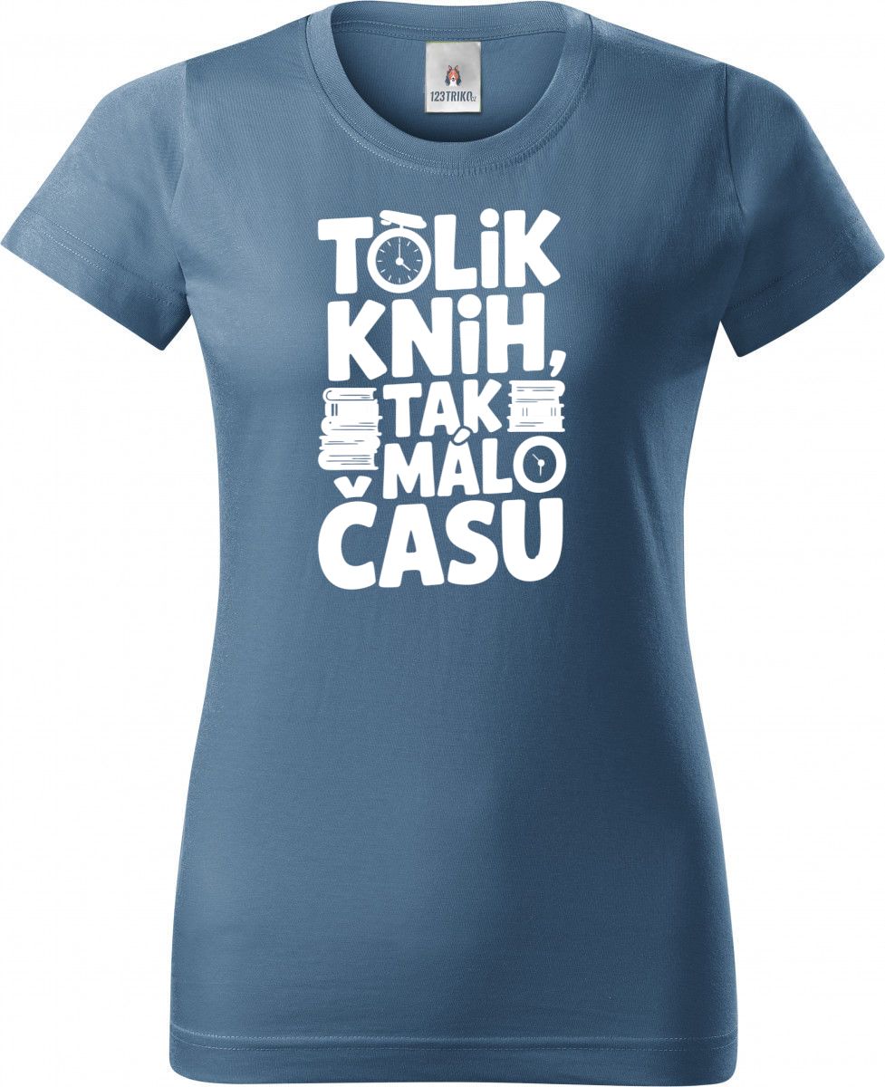 Tolik knih, tak málo času, bílý tisk Tolik knih, tak málo času, bílý tisk