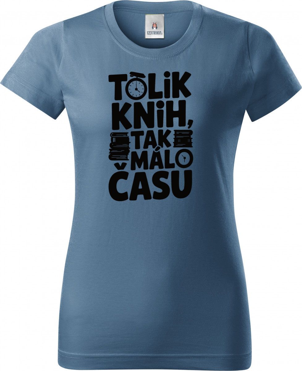 Tolik knih, tak málo času, černý tisk Tolik knih, tak málo času, černý tisk