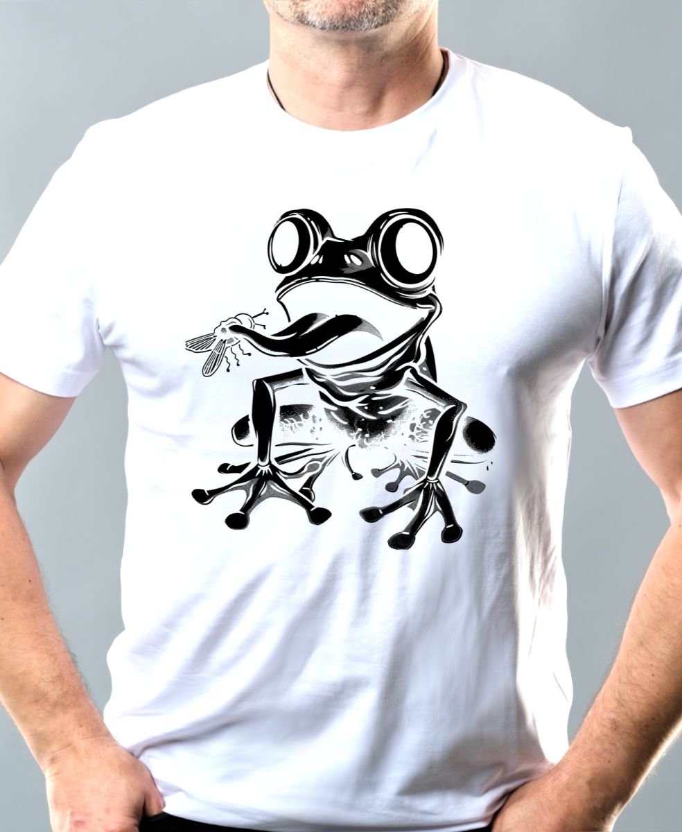Toxická žába, černý potisk