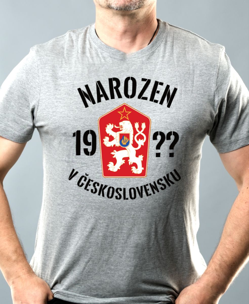 Narozen v Československu – doplňte ročník, černý text Narozen v Československu - doplňte ročník, černý text