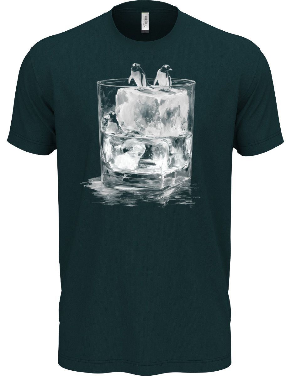 Tučňáci na panáka, bílý tisk