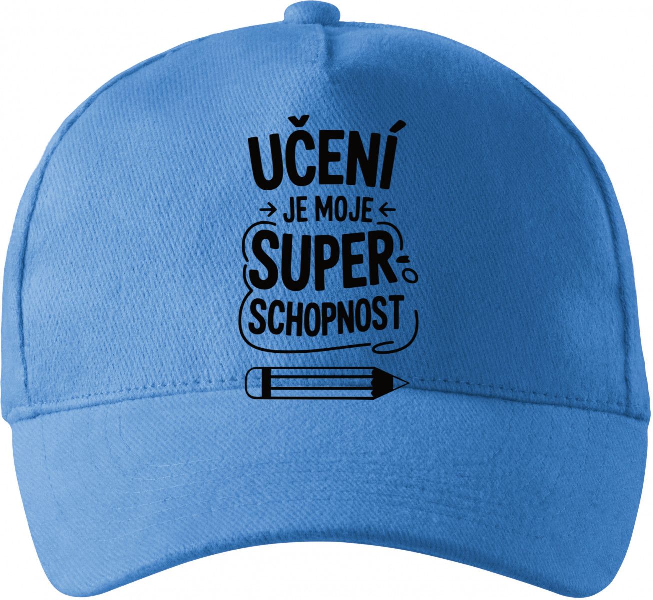 Učení je moje super schopnost, černý potisk